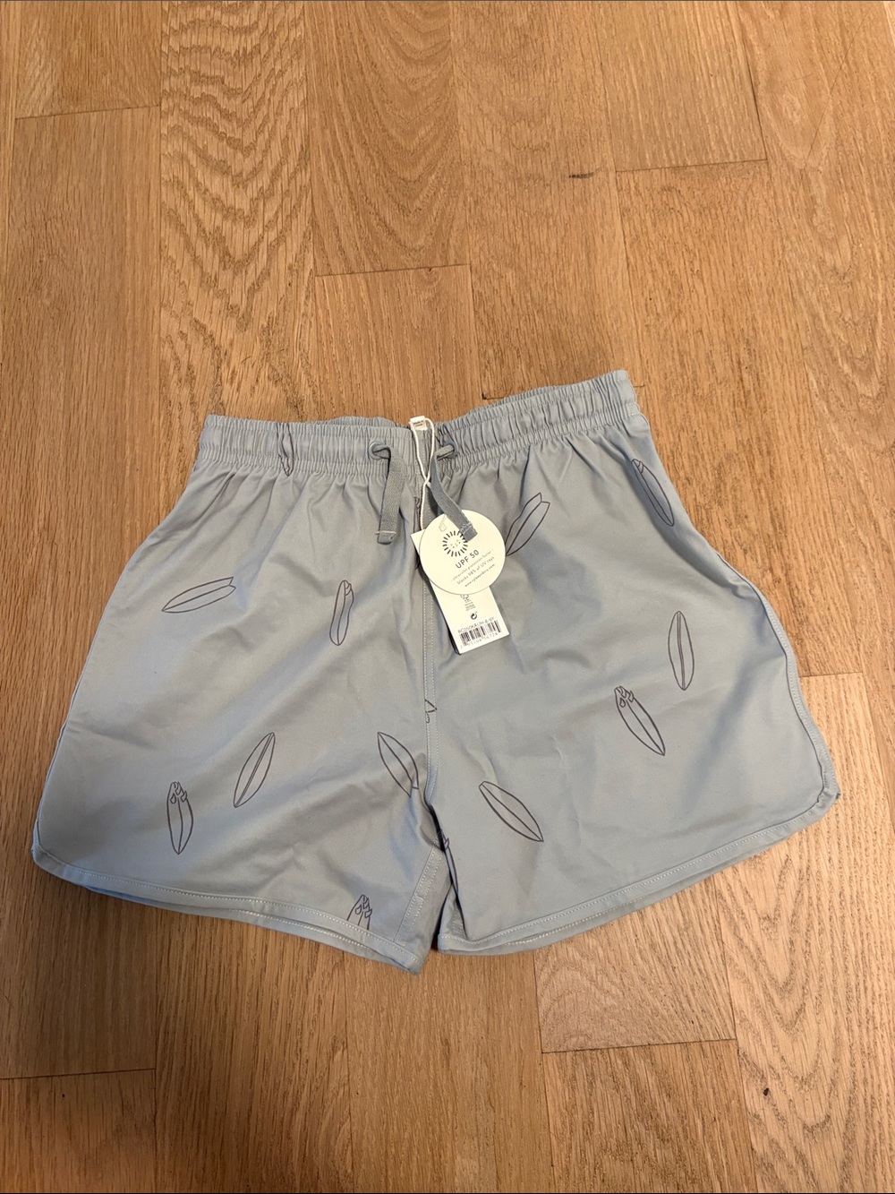 Rylee + Cru  Swim Trunks with Surfboard Motif